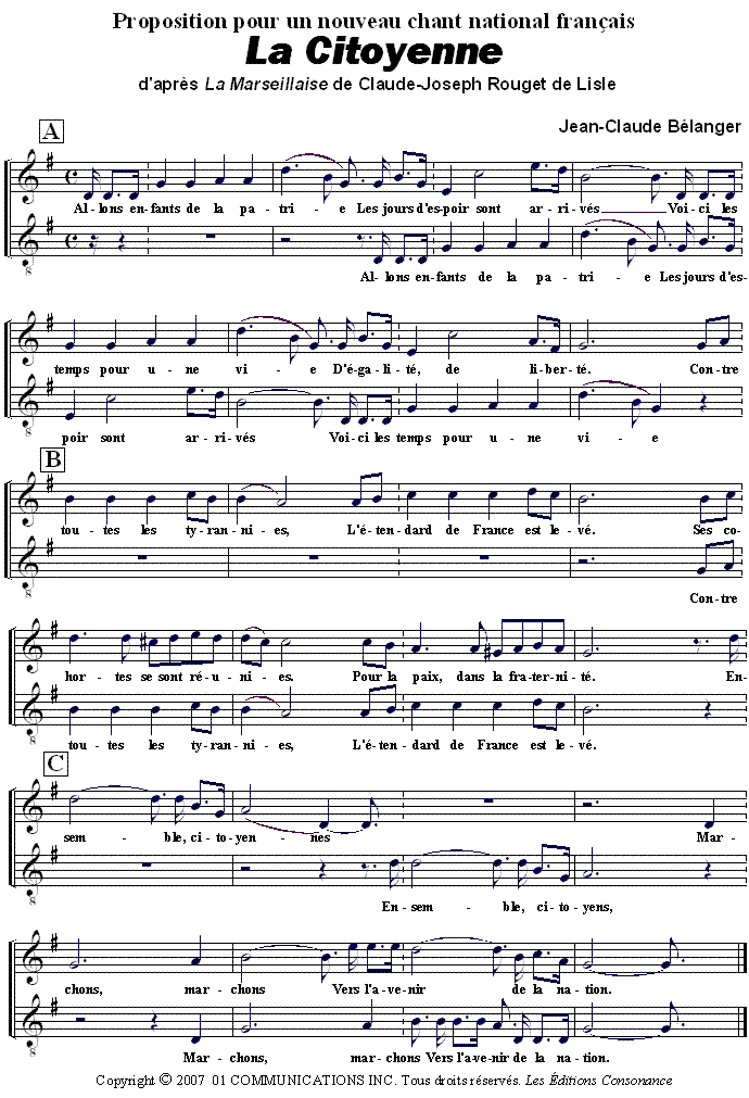 La Marseillaise, revised