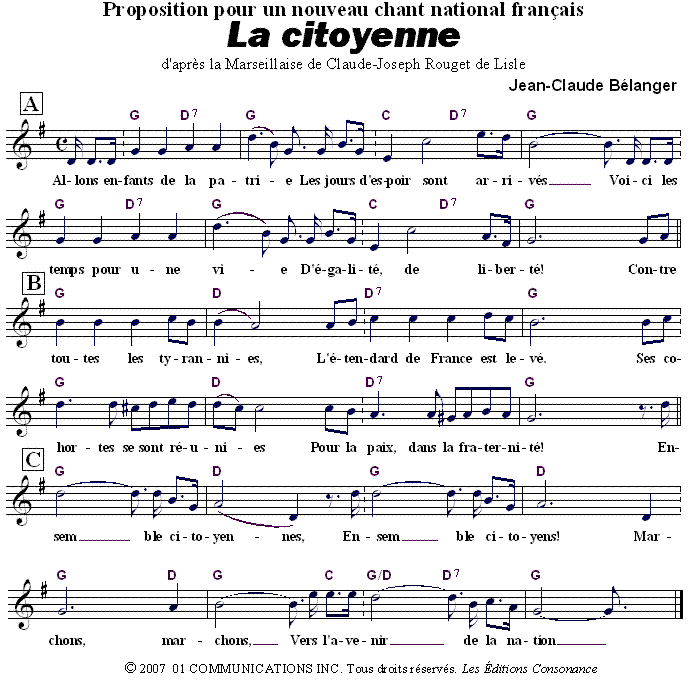 La Citoyenne, Solo